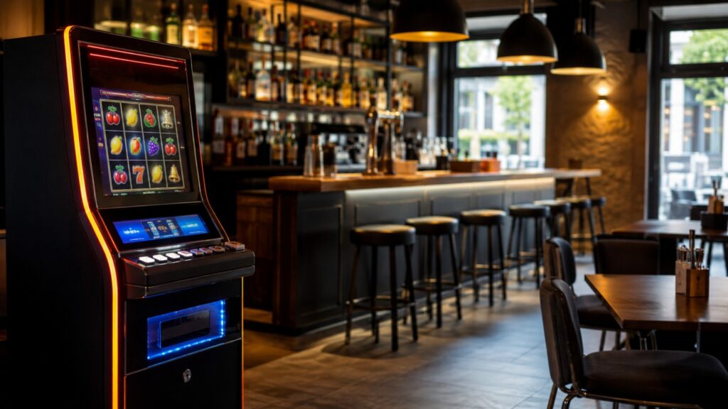tragaperras en un bar